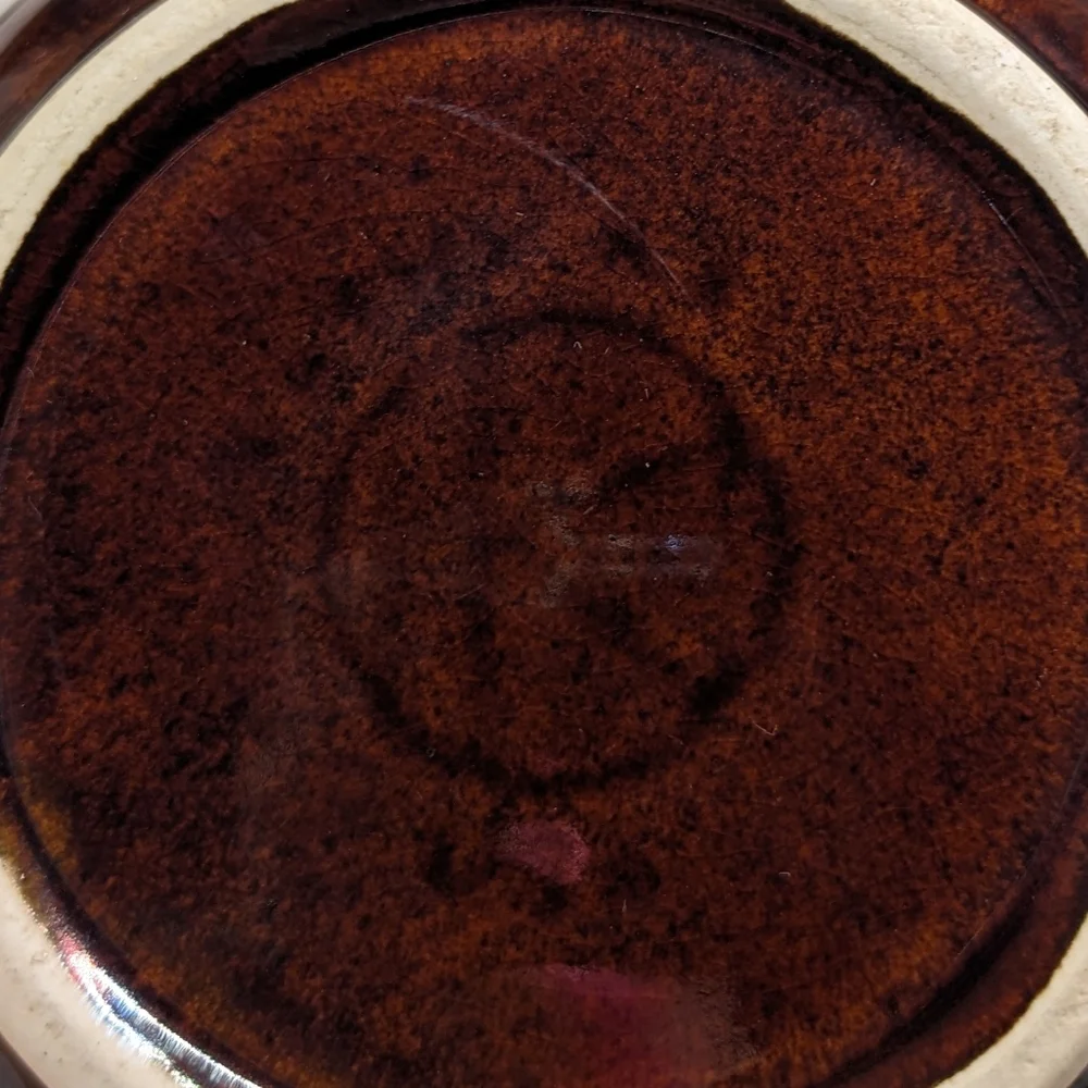 Kathy‎ Kale vintage stoneware oven proof chocolate drip glaze 5